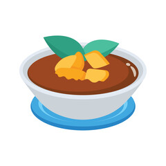 A bowl of traditional food symbolizing the breaking of fast during Ramadan.