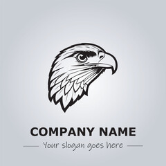Head of Eagle logo company design vector illustration
