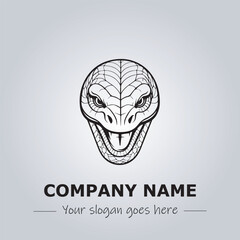 Snake logo company design vector illustration