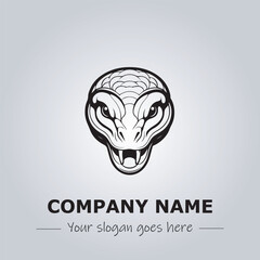 Snake logo company design vector illustration