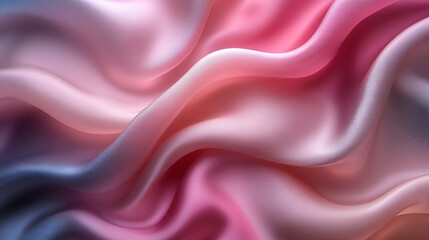 Obraz premium Abstract liquid silk with flowing curves, dreamy texture, elegant design, surreal backdrop