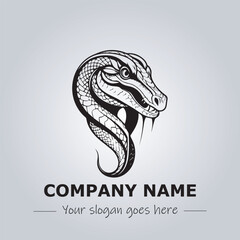 Snake logo company design vector illustration