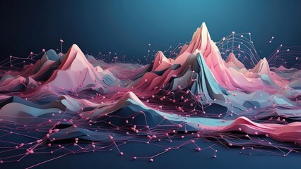 "Science and Technology Presentation Template with Plexus Background"