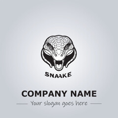 Snake logo company design vector illustration