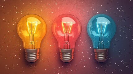 cartoon light bulb illustration with png transparent background fun,playful lighting icon for creative designs,digital projects