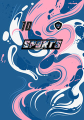 Stylish Sports Jersey Unique Design for Soccer Football Basketball Esports Trendy Colors Geometric Patterns Minimalist Aesthetic