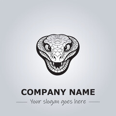 Snake logo company design vector illustration