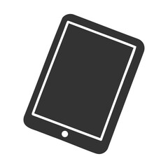 Simple Vector Illustration of a Modern Tablet, clean minimalist vector graphic of a tablet computer