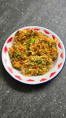 Fried vegetable fritter or bakwan sayur