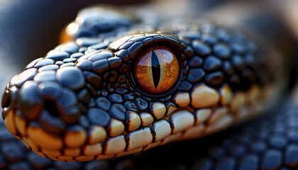 Fototapeta premium Macro shot of a snake's eye