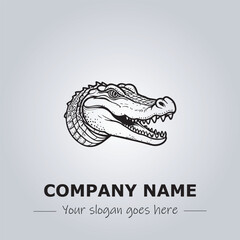 Crocodile logo design vector illustration
