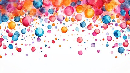 colorful confetti border frame pattern perfect for vibrant birthday party invitations or festive event celebration decor ideal for surface pattern design projects