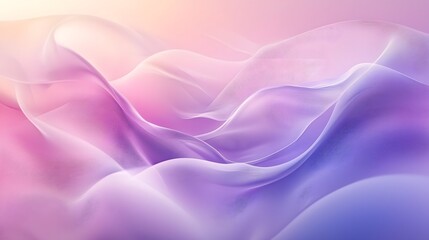 Obraz premium Serene Gradient Waves Elegant Soft Pastel Minimalist Abstract Background for Branding and Digital Marketing