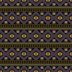 Beautiful retro seamless pattern design by geometric 