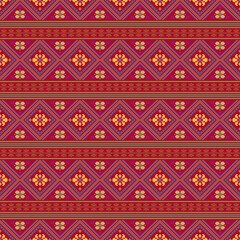 Beautiful retro seamless pattern design by geometric 