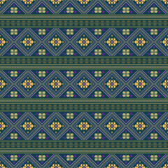 Beautiful retro seamless pattern design by geometric 