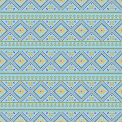 Beautiful retro seamless pattern design by geometric 