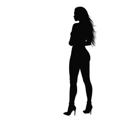 silhouette of a girl