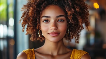 confident entrepreneur enjoying triumph with bright smile in modern workspace