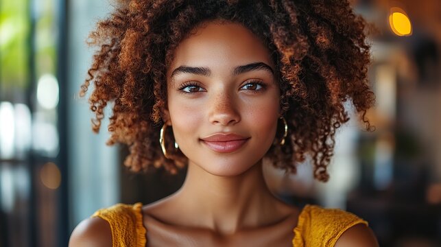 confident entrepreneur enjoying triumph with bright smile in modern workspace
