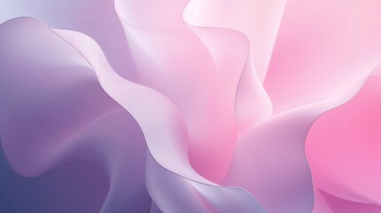 Obraz premium Abstract flowing fabric in pastel colors, soft mood, on smooth background, copy space