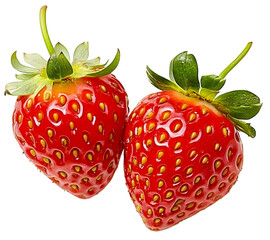 Hyper-Realistic Painting of a Strawberry – PNG with Transparent Background