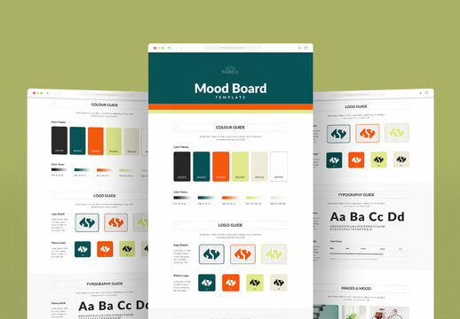 Brand Guide Mood Board Template