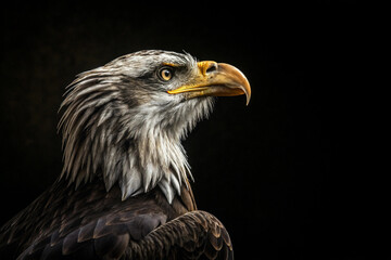 portrait of a bald eagle