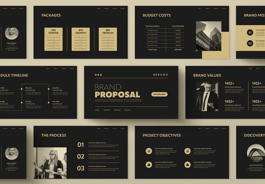 Professional Brand Proposal Presentation Template for Business and Corporate