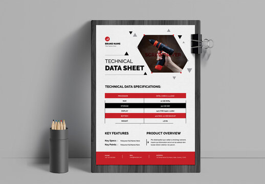 Technical Data Sheet Template