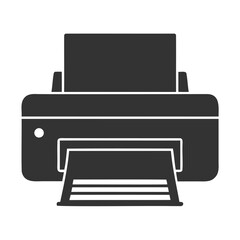 Vector Illustration of a Modern Printer, clean vector graphic of a modern printer