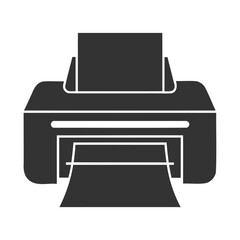 Vector Illustration of a Modern Printer, clean vector graphic of a modern printer