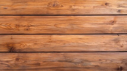 Fototapeta premium A close-up view of polished wooden planks, showcasing rich textures and warm tones, suitable for flooring or decorative purposes.