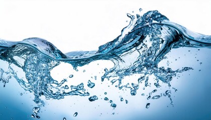 Obraz premium Water splash on white background
