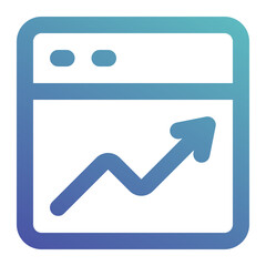 chart icon for illustration