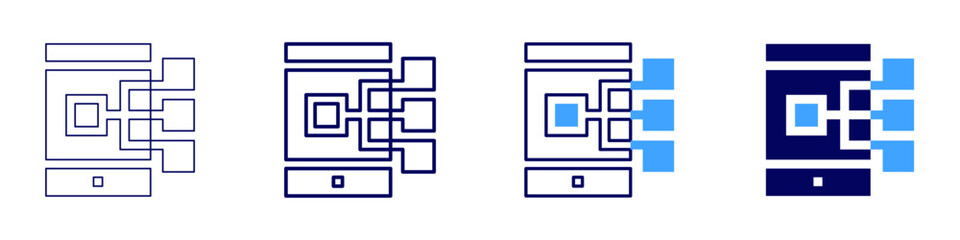 Gaming gadget icon in 4 different styles. Thin Line, Line, Bold Line, Duotone. Duotone style. Editable stroke