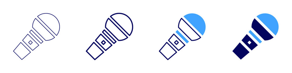 Host icon in 4 different styles. Thin Line, Line, Bold Line, Duotone. Duotone style. Editable stroke