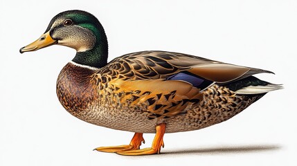 Obraz premium duck isolated on transparent background high resolution png with detailed feathers,realistic colors for versatile use in design projects,visual artworks