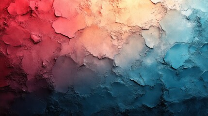 Naklejka premium Abstract Textured Background: A Symphony of Red, Orange, and Blue Hues