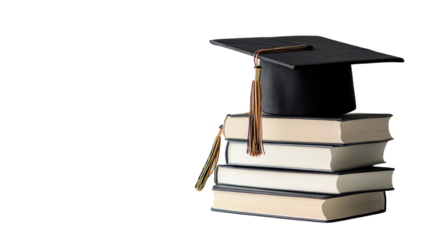 Graduation book publication isolated on transparent background