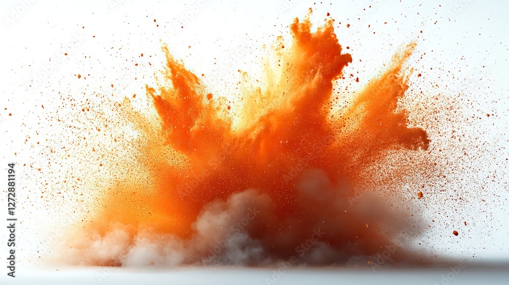 Poster dynamic explosion border isolated with png transparent background for digital effects,design project