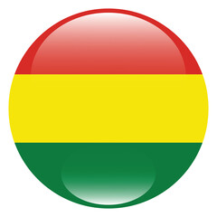 Bolivia circle flag logo icon digital vector illustration
