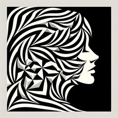 black and white floral background