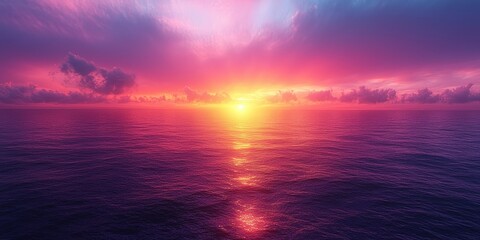 Obraz premium Minimalist Sunset Gradient Background 