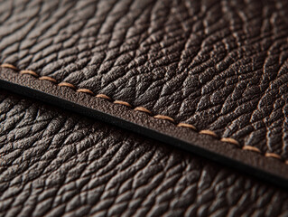 Close-up view of a mocha mousse textured leather bag showcasing its exquisite details and minimalist design in an editorial fashion context