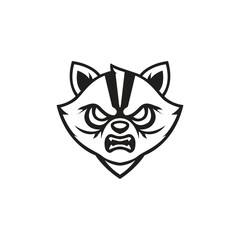 Raccon Head mascot template