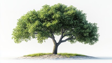 Fototapeta premium european ash tree isolated on transparent background high quality png of deciduous tree with green leaves,gray bark