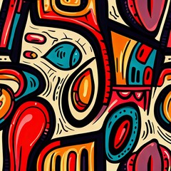 Neotribal Pop Art Vibrant Patterns