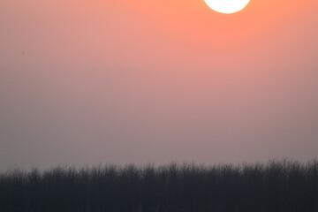 Obraz premium sunrise over the mountains