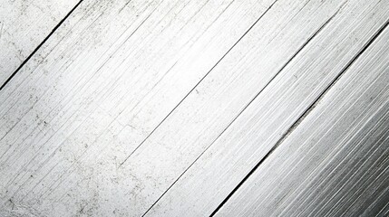 Obraz premium Diagonal white metal sheets, textured surface, industrial background, design element